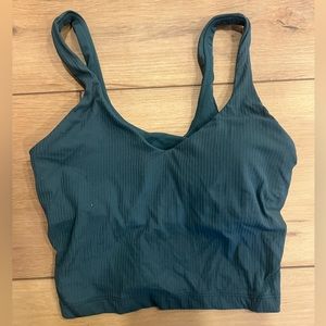 Women’s green lululemon align ribbed tank top!